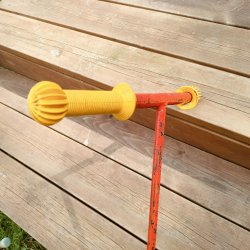 Vintage r�dt l�behjul fra 1960�erne