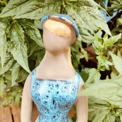 Henry Hallberg keramik - blomsterpigevase