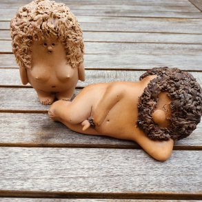 Unikke keramikfigurer - Adam og Eva